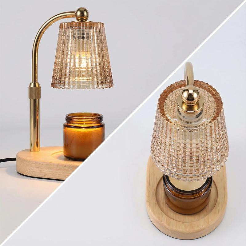 50W Aromatherapy Candle Heating Lamp Timer switch Dimmable Candle lamp Cafe Romantic Atmosphere Desktop Decor 220V Ambient Light