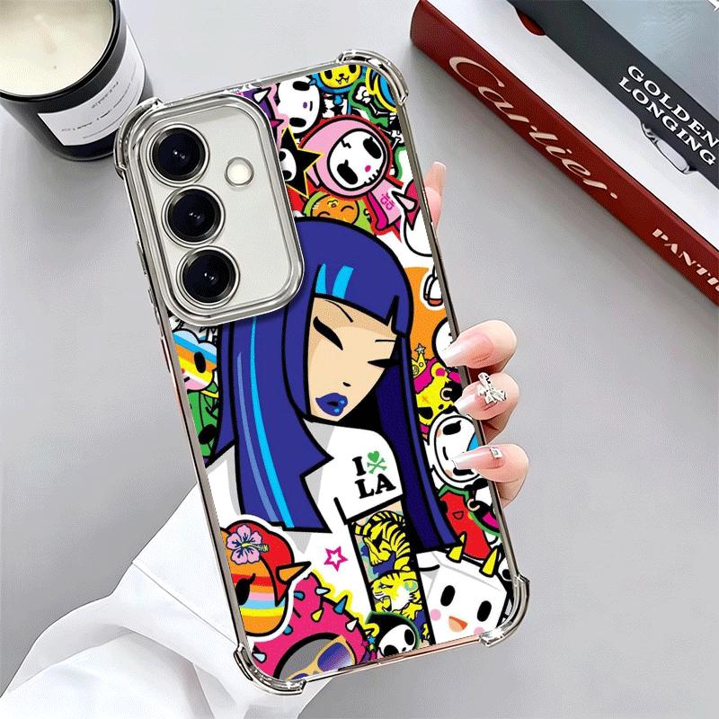 Япония T-Tokidokis Арт Мягкий Чехол Для Телефона Для Samsung A17 A27 A07 A37 A57 A16 A56 A15 A55 A14 A54 A13 A53 A26 A36 A25 A35 A24 A34 A2