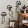 Креативные Простые Медузы Ванная Ванная Комната Дом Фон Ландшафтный Дизайн Украшение Дома Наклейки На Стену