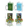 Party Favors 3D Books Keychain Toys Mini Dinosaurs Figures Book Fashion 3D Dinosaur Toys