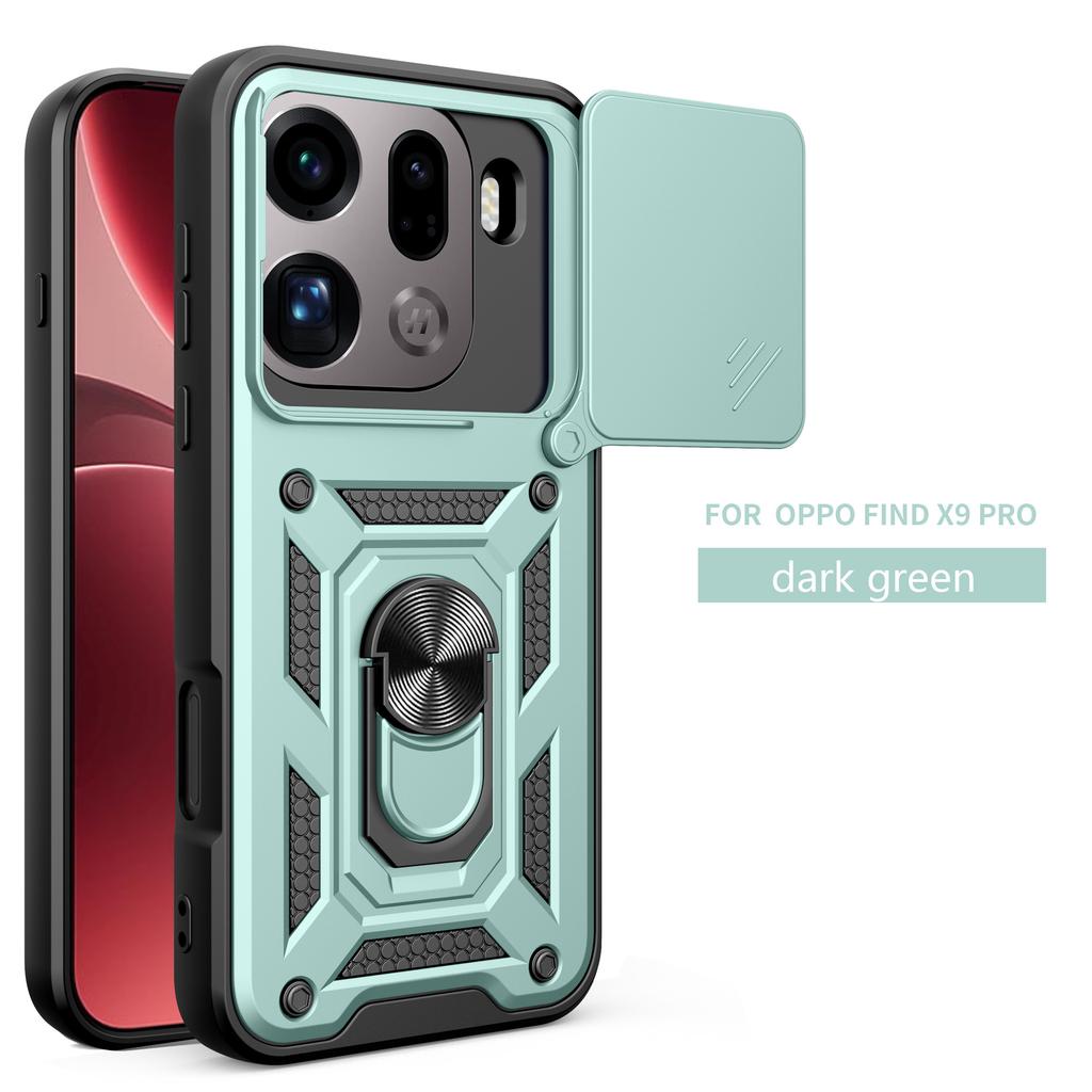Совместимый с OPPO Find X9 Pro Shunjia Чехол-книжка со сдвижным окном, Find X8 Pro Чехол с подставкой, ударопрочный защитный чехол