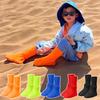 2Pcs Outdoor Shoes Covers Kids Men Women Universal Camping Hiking Travel Reusable Waterproof Sand-Proof High Top Snow Rain Boot Protector Covers