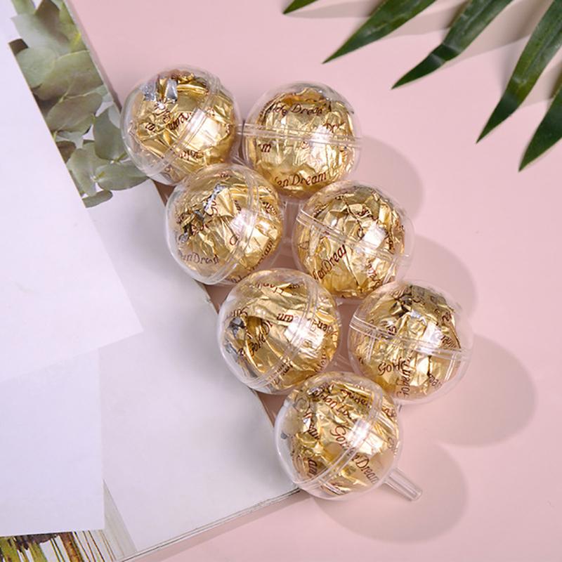 50Pcs Clear Chocolate Box Truffle Liner Flower Candy Box Bouquet Chocolate Ball