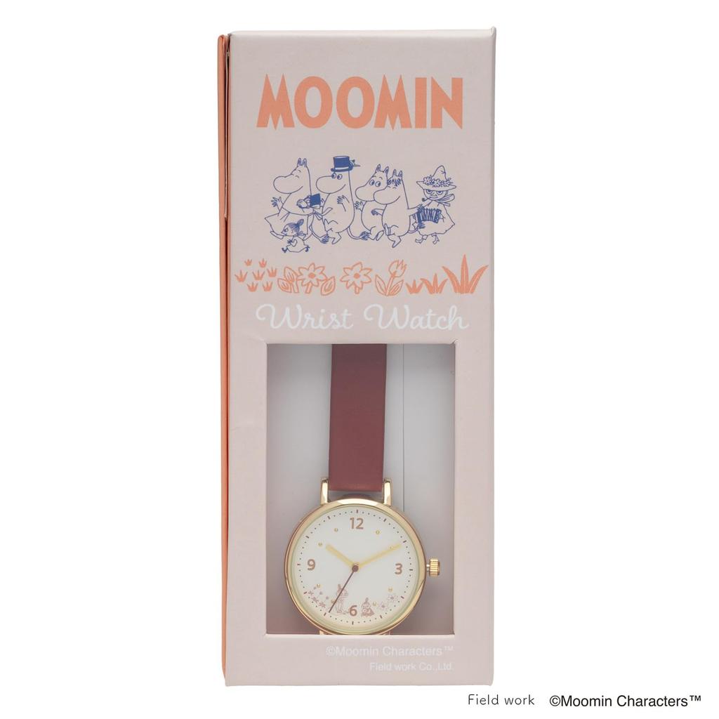 Полевые Аналоговые Часы с Кожаным Ремешком Moomin, Простые Часы с Принтом Moomin, Красный Женский Дизайн, Ремешок, J, MOM021-3