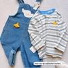 Dudu 2025 Spring Baby Overalls: Boys' Jumpsuit & Girls' Short-Sleeve Outfit