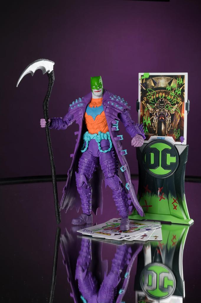 DC Мультивселенная Бэтмен (Темный рыцарь: Дэт-метал) Джокер Золотая серия 7-дюймовая фигурка McFarlane Toys