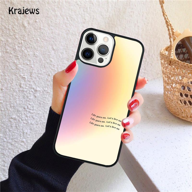 minimalist pastel goodvibes heart neon Soft Phone Case For IPhone 18 17 Air 16 15 14 Max Plus 11 12 13 Pro Max Phone Fundas