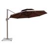OEING Outdoor Double-Top Roman Patio Umbrella