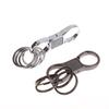 Брелоки для ключей для мужчин - Брелок для ключей с быстросъемным пружинным зажимом и кольцами, крутой, сверхпрочный, органайзер для ключей