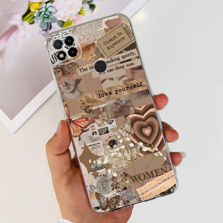 Чехол для Xiaomi Redmi 9C Милый Космонавт Мягкий Силиконовый Чехол для Телефона Для Xiaomi Redmi 9C NFC 9 C Redmi9C Задняя Крышка 6.53'' Funda Capa