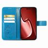 Leather Wallet Flip Case for Huawei Nova 15 14 13 12 12S 11 9 Ultra Pro SE Y72 Y63 Y73 9 Embossed Clover Floral Design