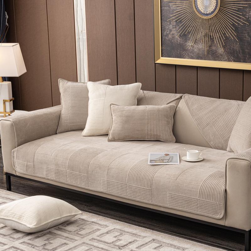 Нордический Инс Молочно-белый Модный Диванная Подушка Нескользящий Чехол для Дивана Чехол Чехол Осень и Зима Четыре Сезона Комбинация Диванная Подушка