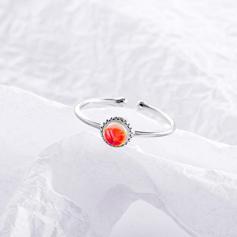 Кольцо Banyan Tree S925 Silver Moonstone с регулируемой бусиной для женщин