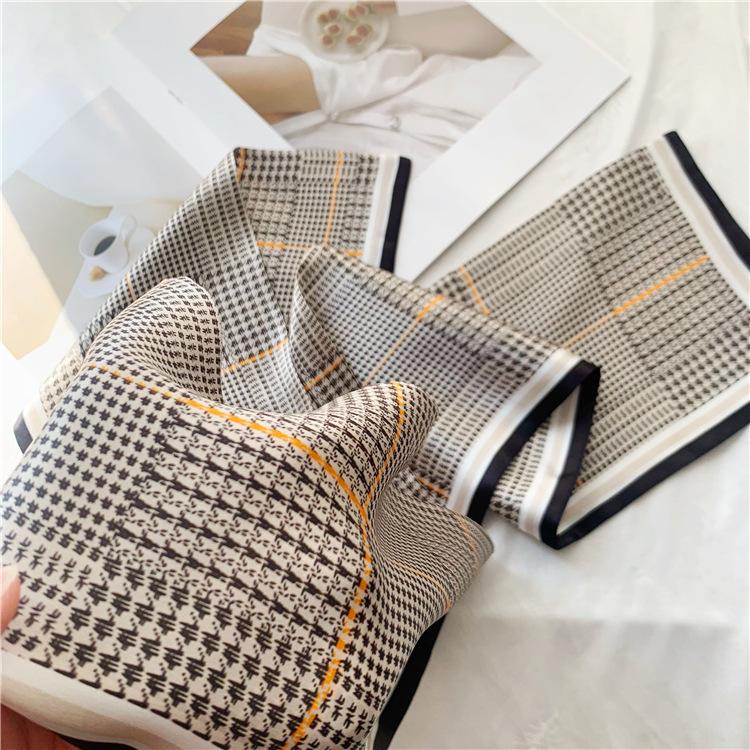 [Mulberry Silk] Double-Layer Double-Sided Silk Streamer Scarf, Long Silk Scarf, Women'S Light Luxury Light Luxury Style