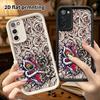 Phone case: 2D flat Samsung Galaxy A34 A35 M05 M06 S20 S22 S21 FE Plus 5G protective case, color-block design, Christmas and Halloween gift