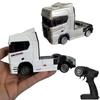 Радиоуправляемая машинка Head Mini 1/43 Грузовик-трактор с дистанционным управлением Полуприцеп Настольный прицеп-грузовик со светом и звуком Игрушки-тракторы для мальчиков