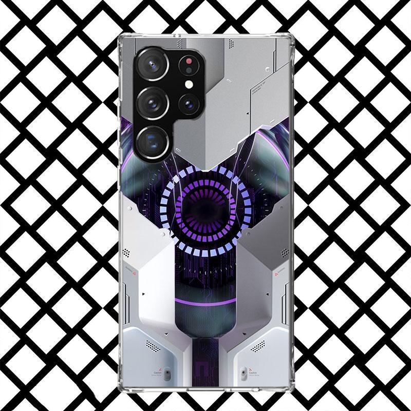 Креативный mecha чехол для телефона Hacker для Samsung Galaxy S26 S25 Edge S24 S23 Ultra S22 Plus S21 FE S20 + Мягкий чехол с принтом Fundas Gal