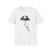 Punpun with Umbrella T-Shirt | Whimsical Line Art Character Tee
