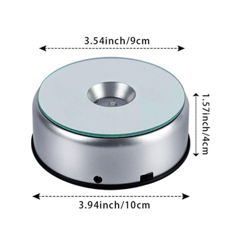 Mute Display Turntable Automatic Revolving Platform Art Ornament Bases Crystal Display Stand