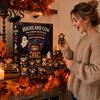 Halloween Countdown Gift Box Highland Cow Advent Calendar, 24 Days Desk Decorations with 24Pcs Figurines, Spooky 2026 Calendar