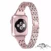 Diamond Strap For Apple Watch Band 7 38mm 42 Mm For iWatch Series 7 SE 6 5 4 3 41mm 45mm 49mm 40mm 44mm Women Metal Bracelet Correa