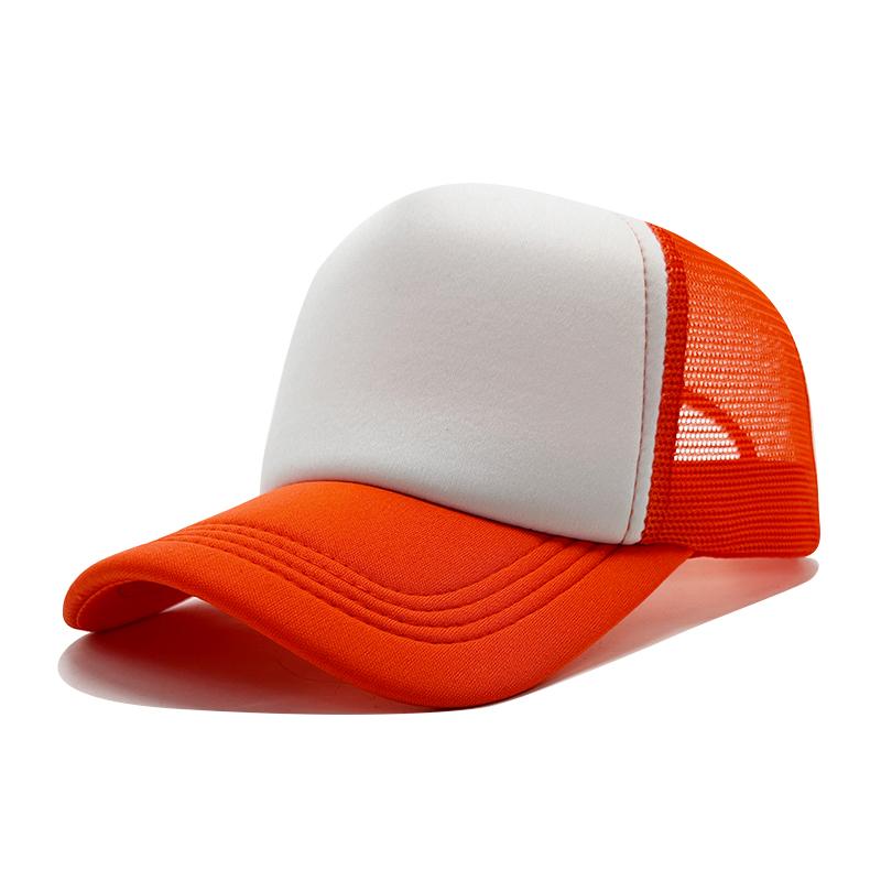 High Quality Custom 3D Embroidery Sublimation Print 5-Panel Trucker Mesh Cap Baseball Gorras Blank Foam Trucker Hat