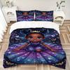 Galactic Princess Fantasy Print 3Pcs Bedding Setduvet Cover With 2 Bedropillowcase Home Birthday Gift