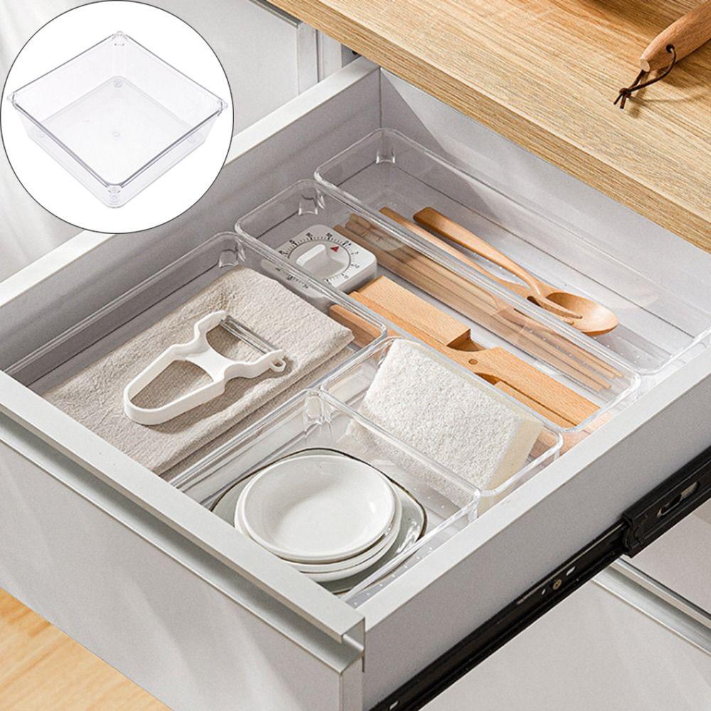 Прозрачный настольный ящик для хранения, ящик для косметики, органайзер, коробки, новый органайзер для хранения