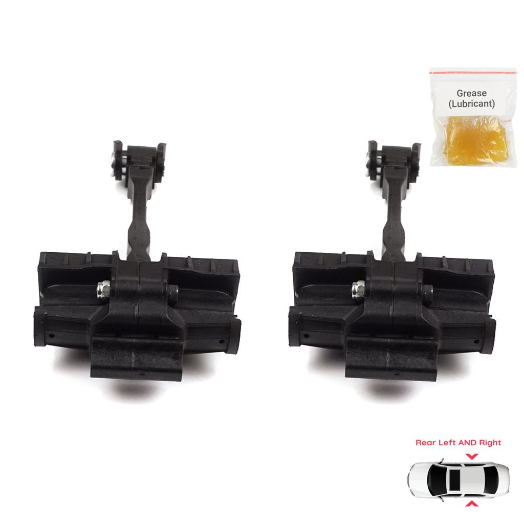 BDP1347-1 2 Pieces Rear Door Hinge Brake Stop Check Strap Limiter for VW UP! Skoda Citigo Seat Mii 2011-2024 5-Door Hatchback 1S4839249A