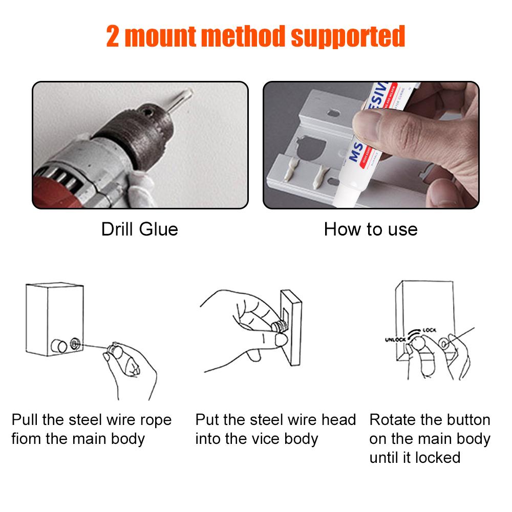 Выдвижная веревка для белья 4M Настенная вешалка для стирки одежды Линия для сушки белья Балкон Невидимые сушильные линии В помещении На открытом воздухе Нержавеющая сталь