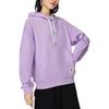Li-Ning Спортивная серия Trend, свободная толстовка с капюшоном и вышивкой растений, толстовка с длинными рукавами, женские топы, фиолетовый AWDS920-2
