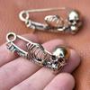 Vintage Skull Brooch Pin Metal Unique Personality Designs for Women Men Unisex Hat & Clothing Decorative Accessories