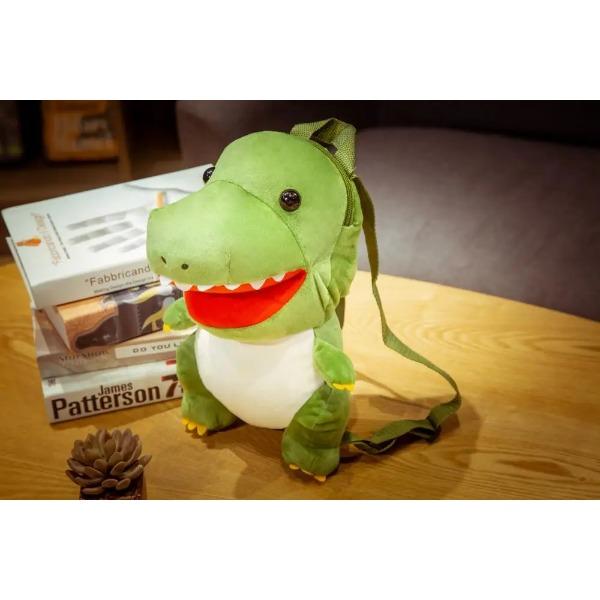 34см Милый Плюшевый Рюкзак Тираннозавр и Трицератопс Игрушки для Детей Мультяшное Животное Динозавр Школьный Рюкзак Каваи Подарок для Детей