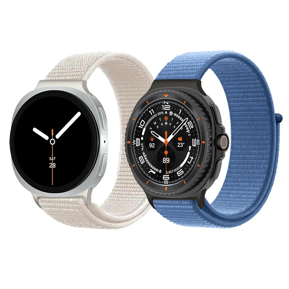 2 упаковки ремешков для Samsung Galaxy Watch 8 40 мм 44 мм Нейлоновый спортивный наручный Браслет correa pulseira Galaxy Watch 8 classic 46 мм ремешок