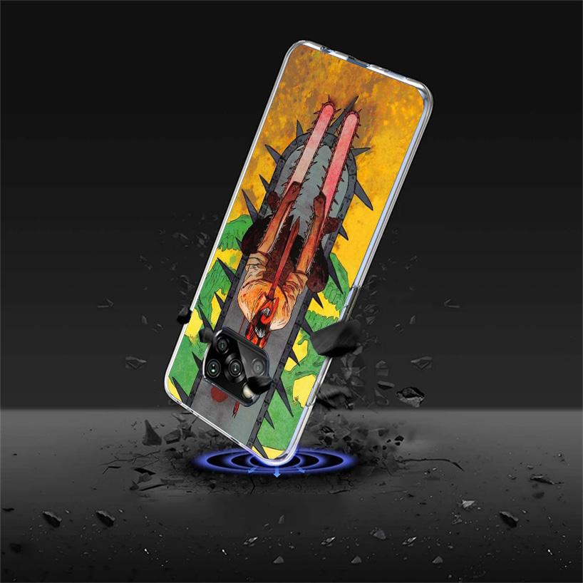 Anime Chainsaw Phone Case For Xiaomi Poco X7 X6 X5 Pro F7 Ultra Redmi 15C 15 13C 13 12C 12 10 10A 10C 9 9A 9C 9T Cover Poco X7 X
