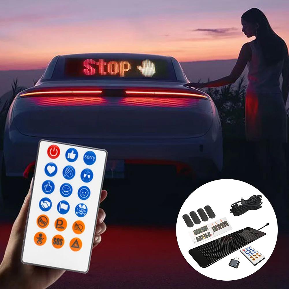 Демонические глаза Автомобильный мягкий светодиодный экран Пиксельная панель Свет Сделай сам Программируемый гибкий декоративный свет для автомобиля Грузовик Доска Лобовое стекло