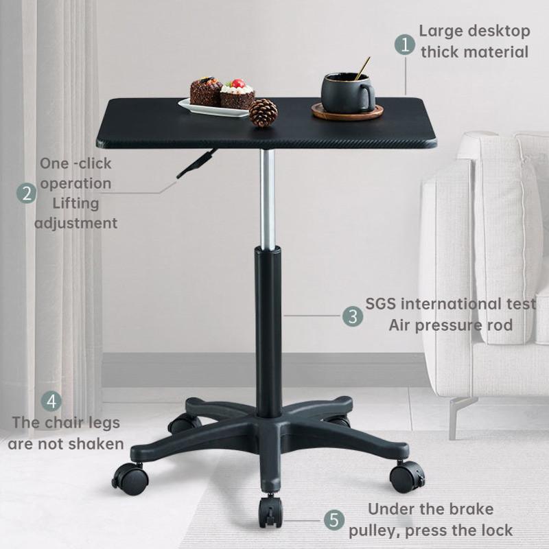 Простой бытовой прикроватный столик, придиванный столик, регулируемая высота, небольшой столик, гибкое вращение, мини-передвижной столик