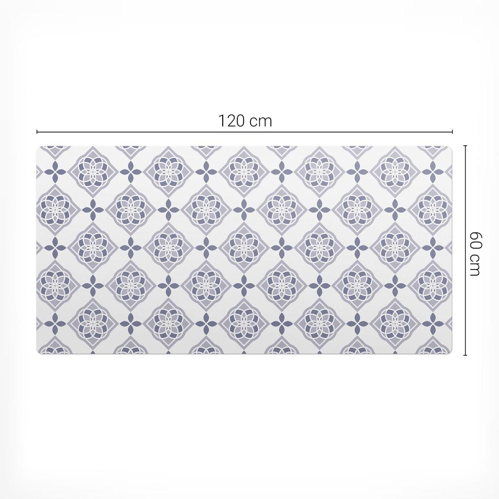 Podkładka Mata Ochronna Biurko Klawiatura Mysz Geometryczny Kwiat 120X60 Cm