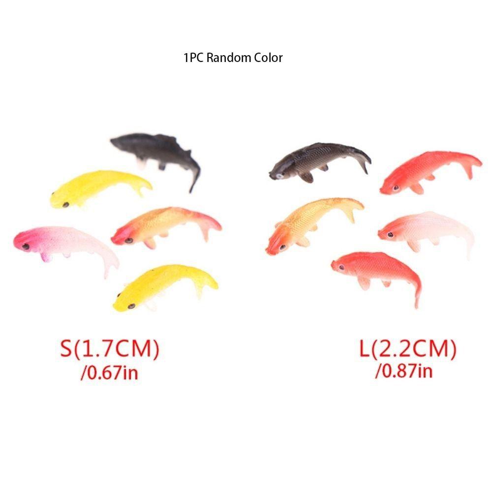 Soft Goldfishes Models Mini Fish Miniature Creative Fish Tank Ornament Landscaping Props