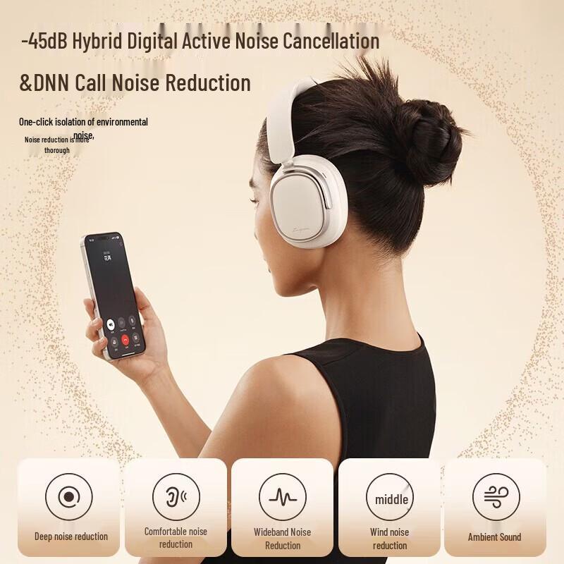 Edifier Активные Bluetooth-наушники Evo Space с шумоподавлением, полноразмерные