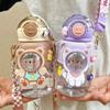 Bottle for School Boys Girl Cup with Straw BPA Free Cute Cartoon Leakproof Mug 720ML Portable Travel Drinking Tumbler Kids Water