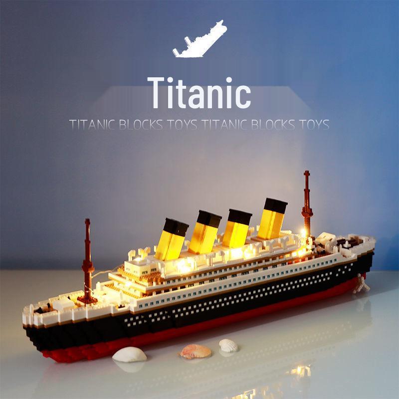 Модель Титаника, совместимая с Lego, Образовательная игрушка для взрослых и детей