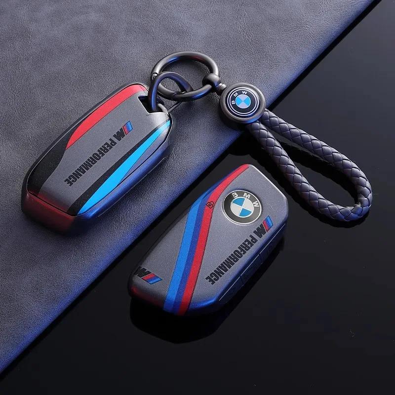 TPU Car Key Case Cover Protect Shell Fob Keychain For BMW I7 X7 G07 LCI IX I20 X1 U11 7 Series G70 G09 XM U06 G81 M3 Sticker djsc34