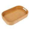 Japanese Bamboo Tea Tray Snack Fruit Dessert Food Storage Dish Breakfast Tray Plate With Handle Kitchen Tableware