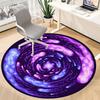 1pc Cosmic Vortex Chair Carpet for Office, Soft Flannel Throw Mat, Perfect for Office,Holiday Party Decoration Choice yy251113045
