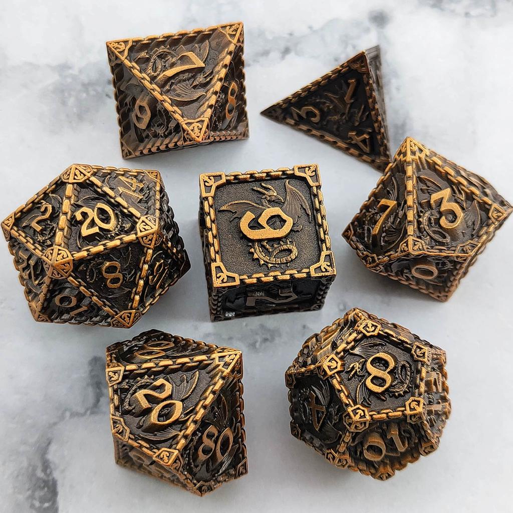 Metal coc running dice dnd dragons and dungeons multi-faceted rpg dice cthulhu d20 настольная игра