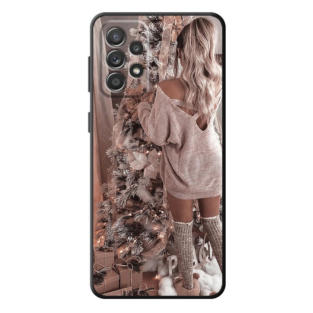 Чехол Merry Christmas Winter Girl для Samsung Galaxy A32 A11 A51 4G A22 A72 A71 A21s A12 A13 A52 5G A42 A73, мягкий силиконовый чехол