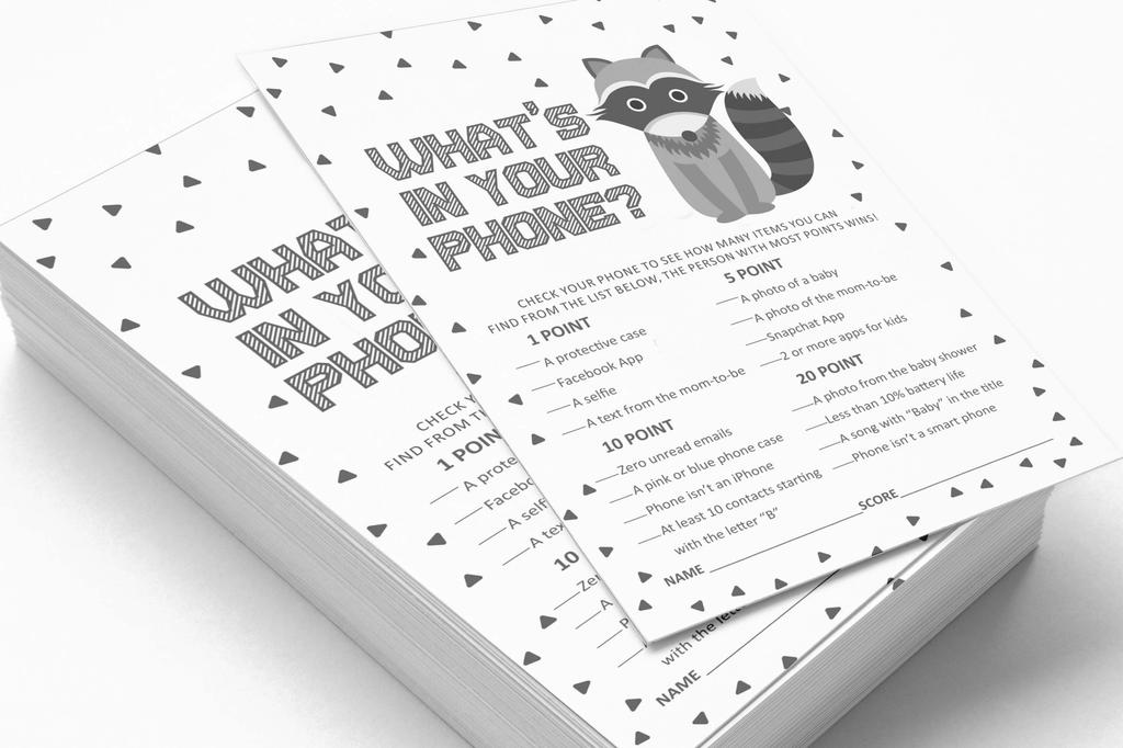 Inkdotpot Игровой набор «Животные джунглей» для вечеринки по случаю рождения ребенка из 50 игр «Азбука для малышей»