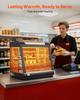 VEVOR 3-Tier Commercial Food Warmer Display, 1200W Food Display Warmer with LED Light, Top Storage and Adjustable Shelves