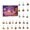 Halloween Advent Calendar 2D Reading Ghost Acrylic Ornaments Set 24 Days Countdown To Halloween Decoration for Holiday Home Party Decor